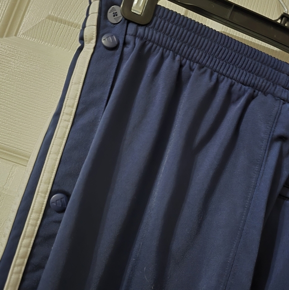 Vintage Y2K Adidas 3 Stripe Snap Breakaway Thick Knit Track Pants, Unisex, EUC! - Picture 8 of 11